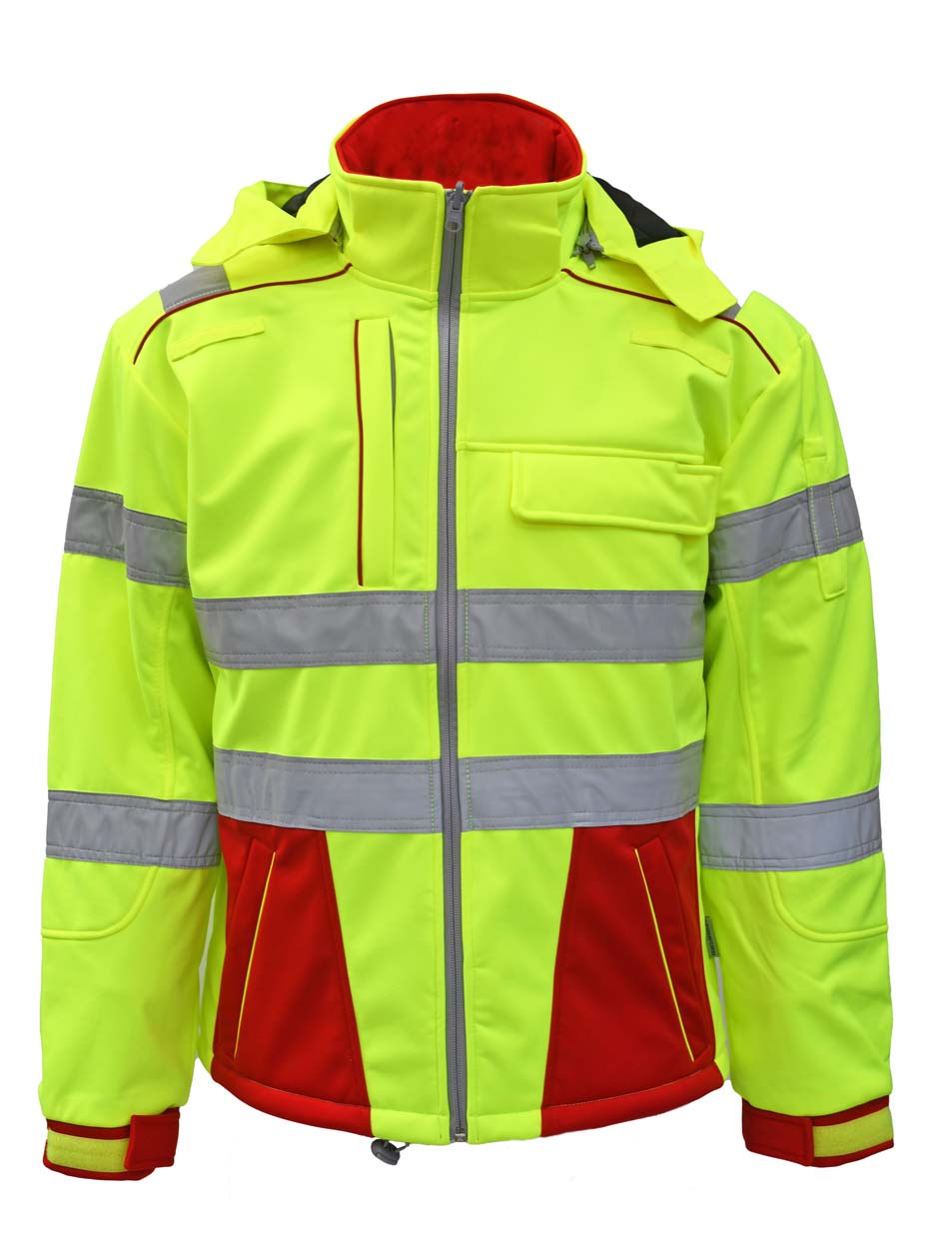 Softshelljacke Dynamic in rot/neongelb Softshelljacke Dynamic in rot/neongelb