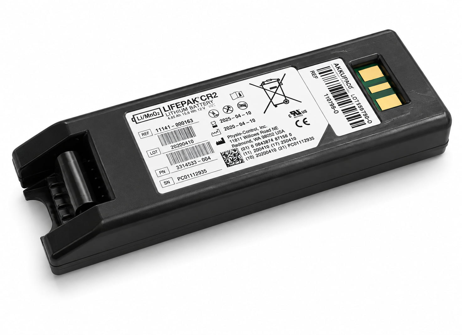 LIFEPAK® CR2 Lithium-Mangandioxid Batterie