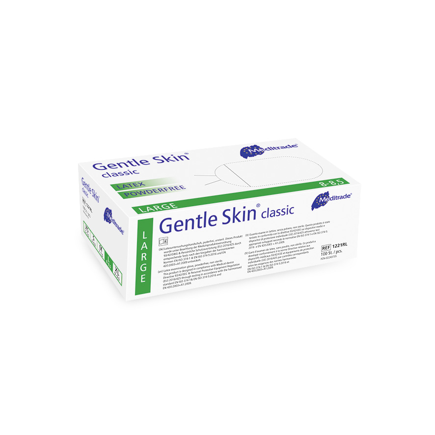 Gentle Skin® classic Untersuchungshandschuhe in weiß - Packung à 100 Stück