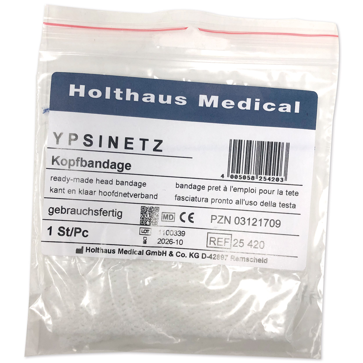 YPSINETZ Kopfbandage - 1 Stck. (einzeln verpackt) YPSINETZ Kopfbandage - 1 Stck. (einzeln verpackt)