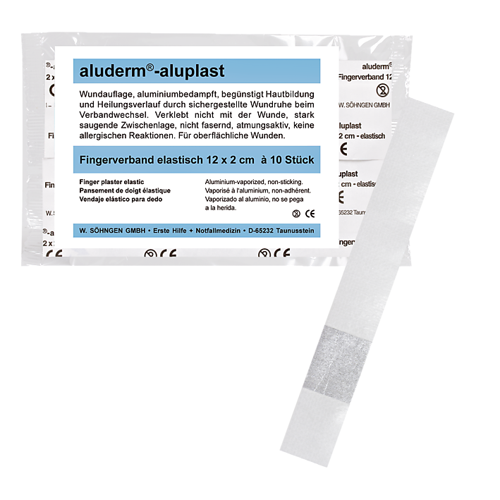 aluderm®-aluplast elastisch Fingerverband 12x2cm  10 Stück