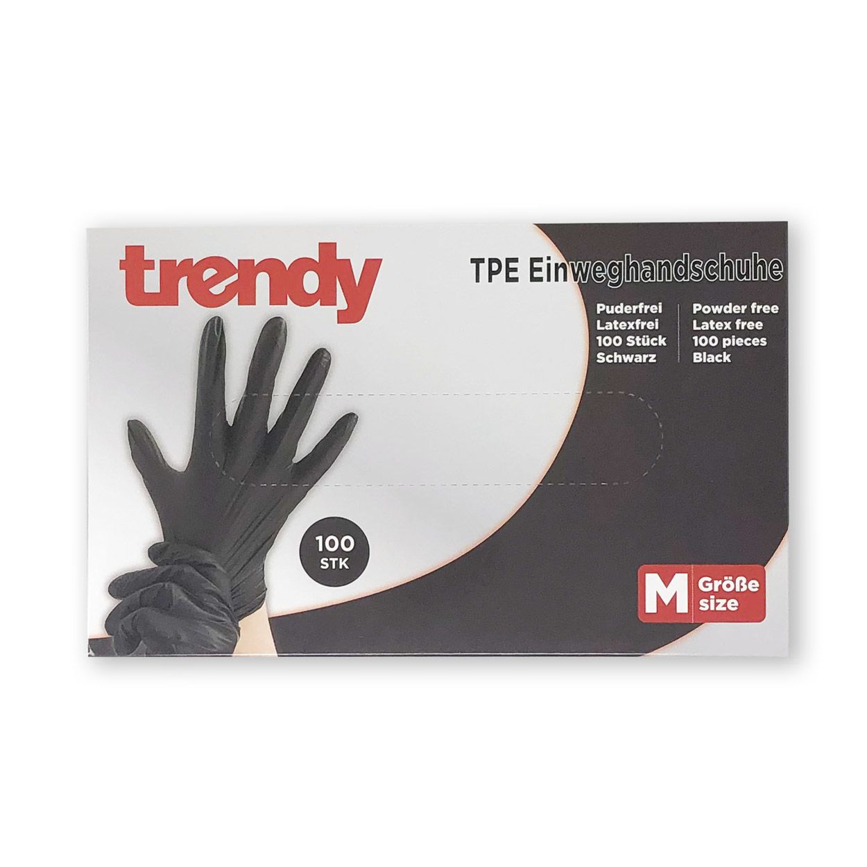 trendy Einweghandschuhe - Packung à 100 Stück trendy Einweghandschuhe - Packung à 100 Stück