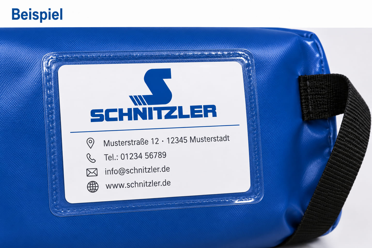 Eigentümerkennzeichnung für Rettungstücher und Aufbewahrungstaschen Schnitzler