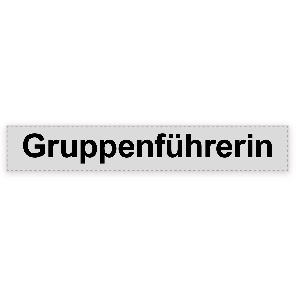 Rückenschild Gruppenführerin, silber