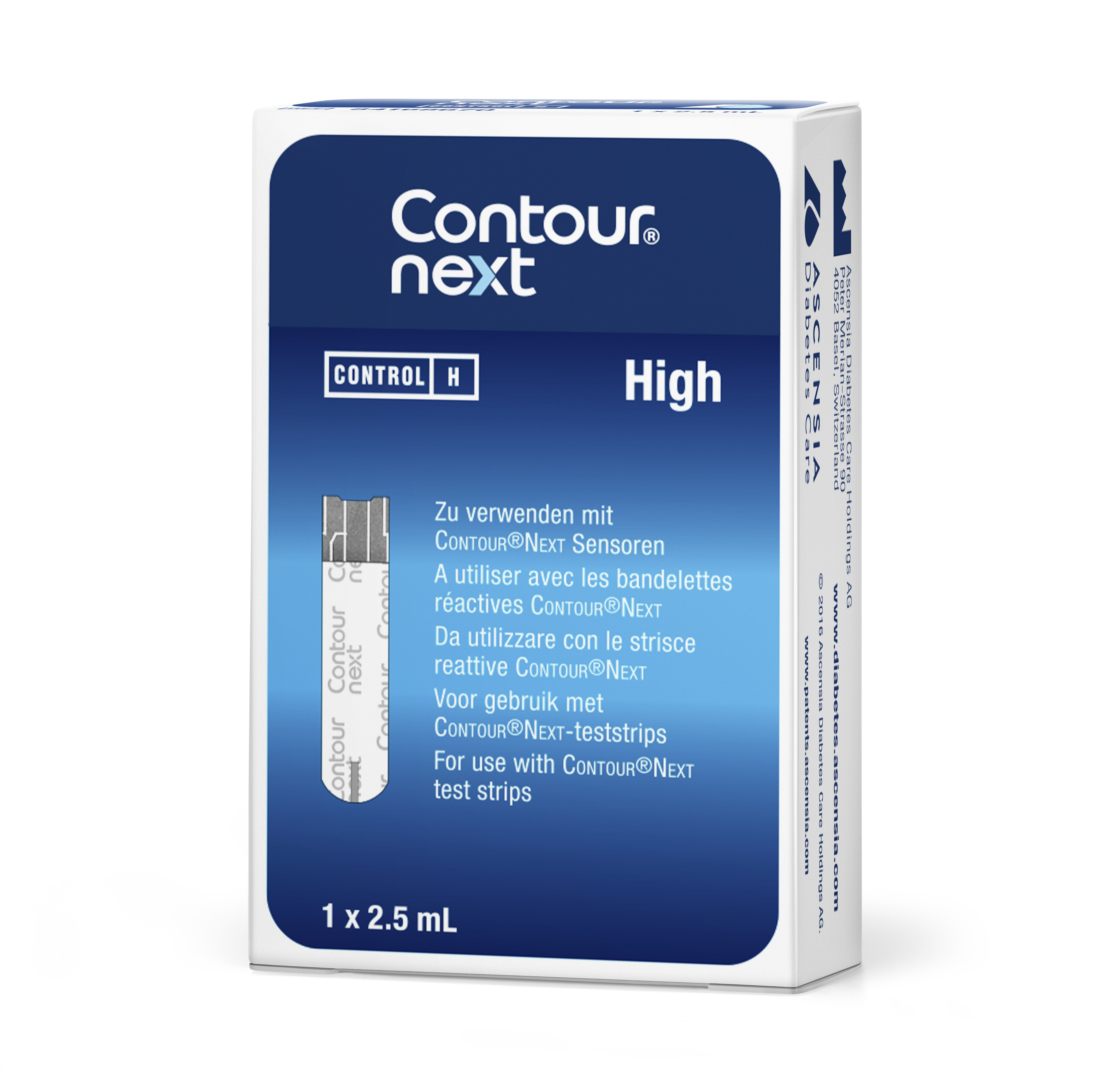 Kontrolllösung Contour next hoch (1 x 2,5 ml) 