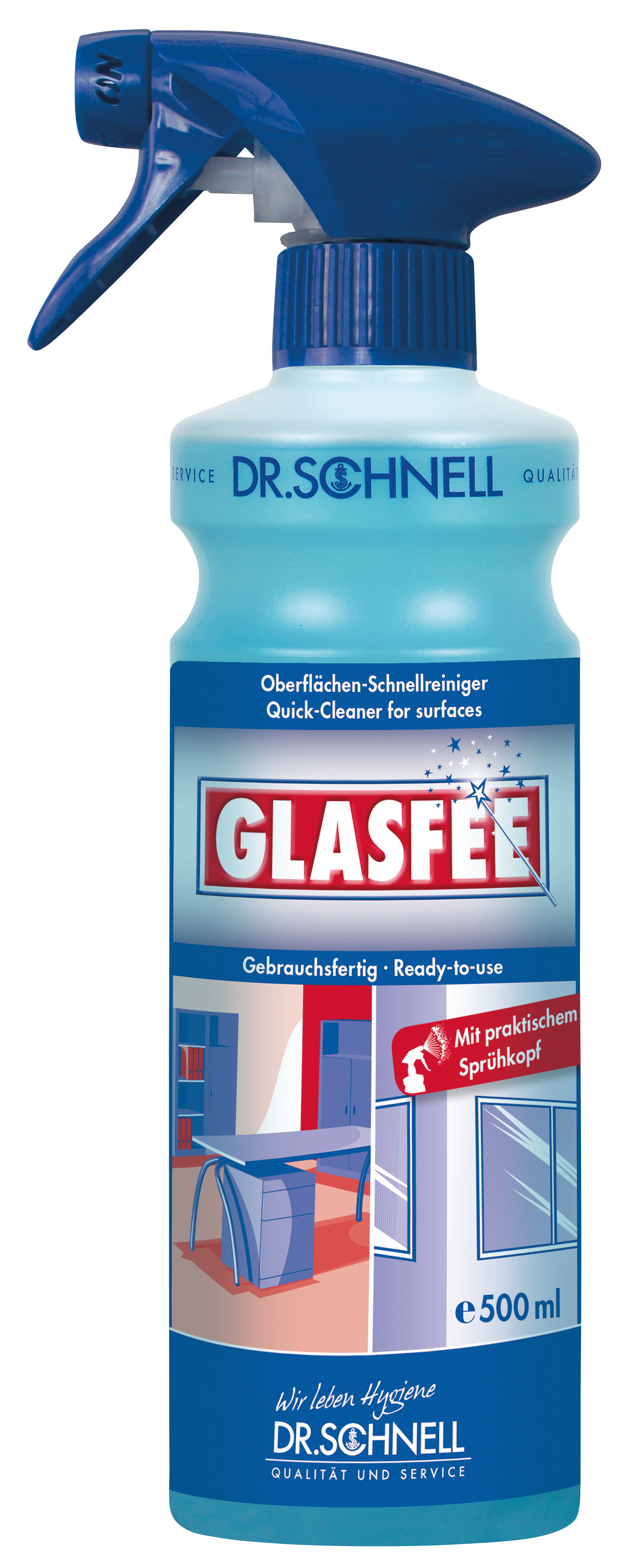 Dr. Schnell Glasfee 500 ml mit Sprühkopf Dr. Schnell Glasfee 500 ml mit Sprühkopf
