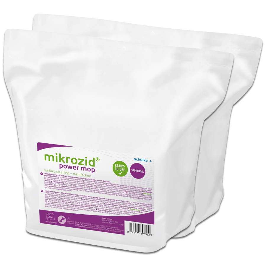 mikrozid power mop Nachfüllset (2x 20 Tücher)