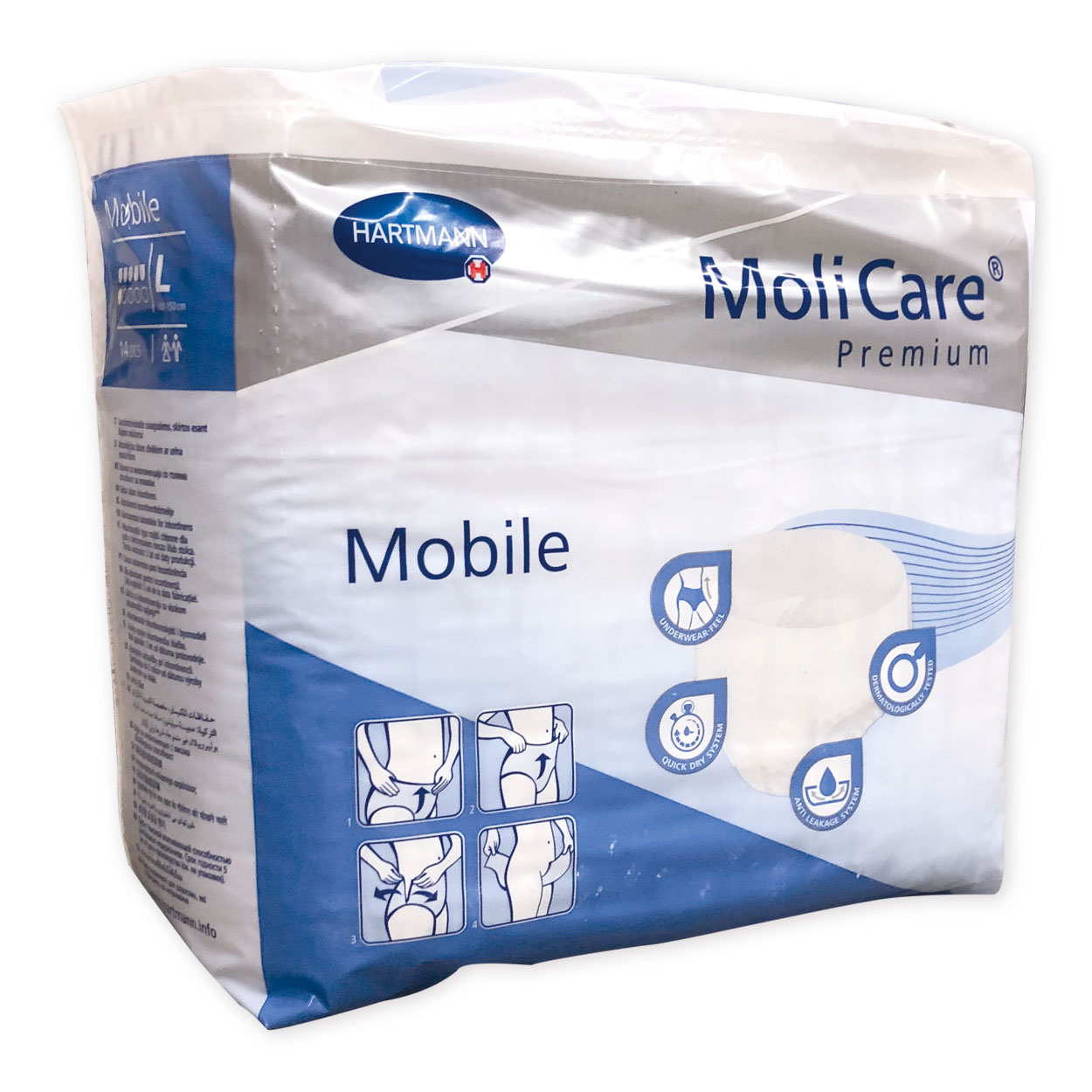 MoliCare® Premium Mobile 6 drops - Karton à 4 Packungen (à 14 Stück)