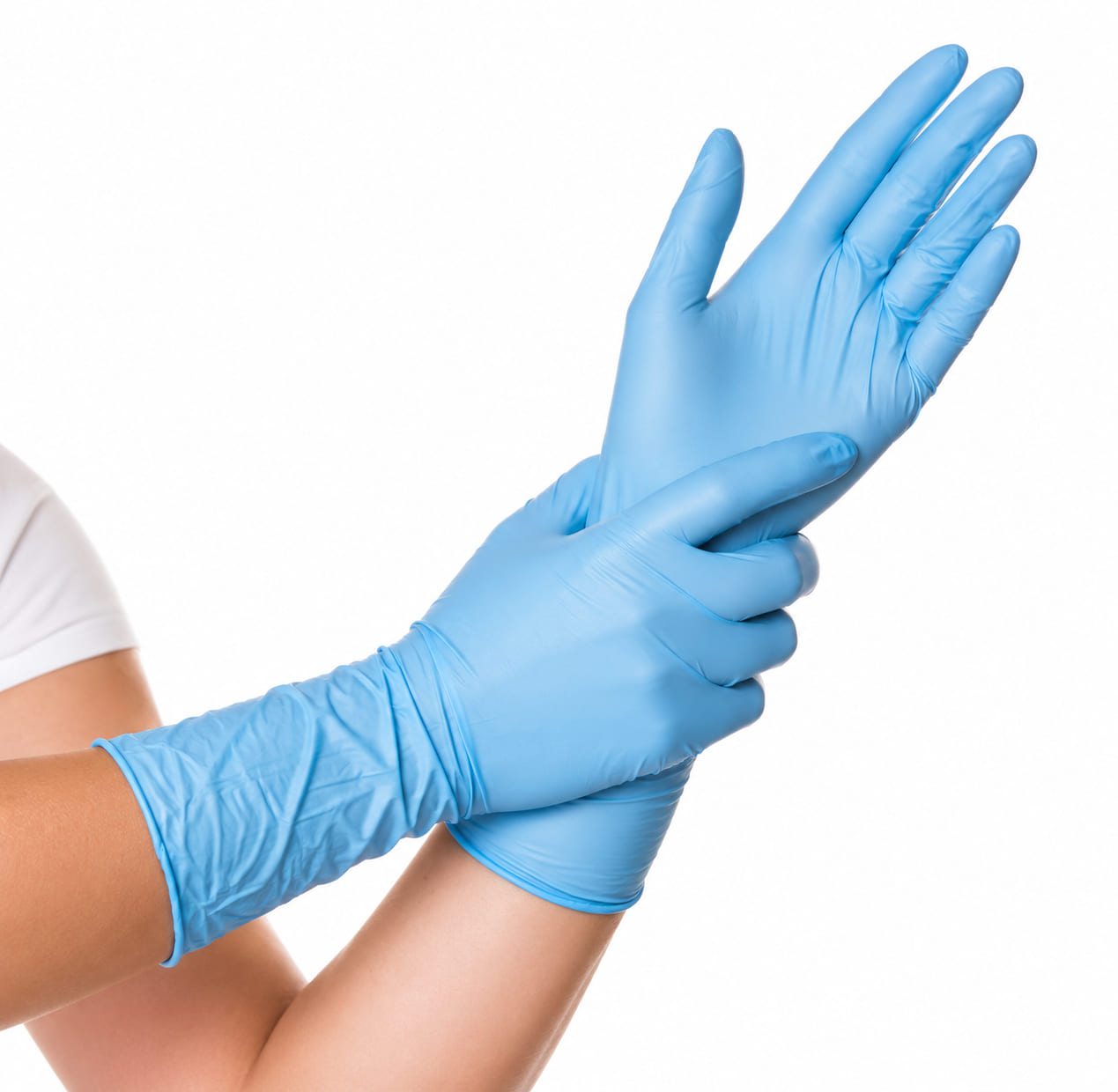 Nitrilhandschuhe Safe long in blau - Packung à 100 Stück