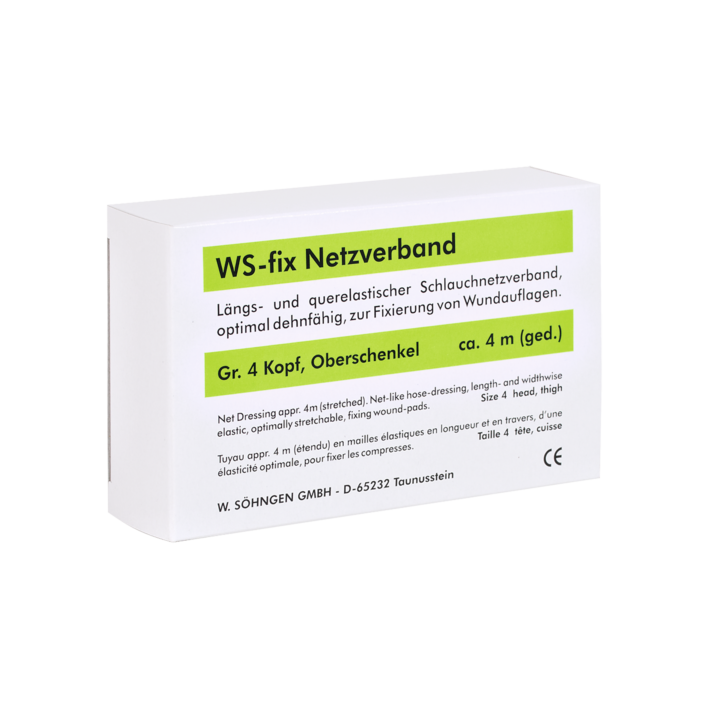 WS-fix Netzverband 4 Meter (gedehnt) Gr. 4 Kopf, Oberschenkel WS-fix Netzverband 4 Meter (gedehnt) Gr. 4 Kopf, Oberschenkel