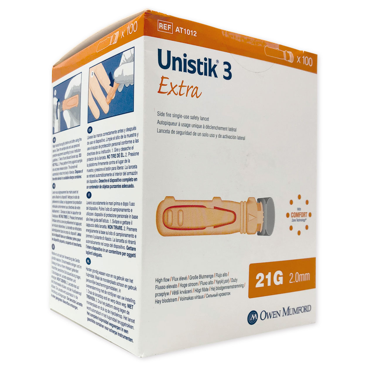Unistik® 3 Sicherheitslanzetten Extra - Packung à 100 Stück Unistik® 3 Sicherheitslanzetten Extra - Packung à 100 Stück