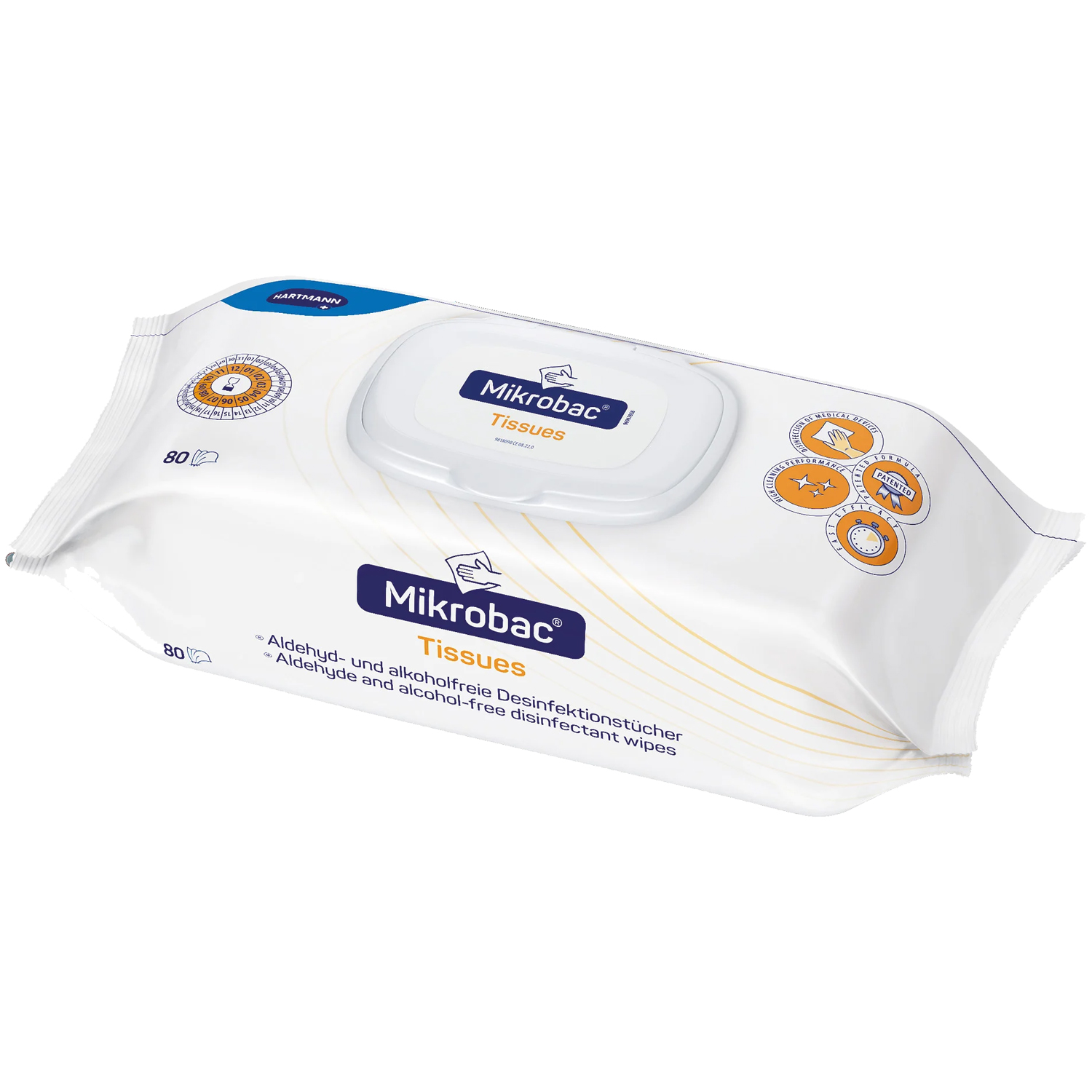 Mikrobac® Tissues, Flow-Pack (80 Tücher)