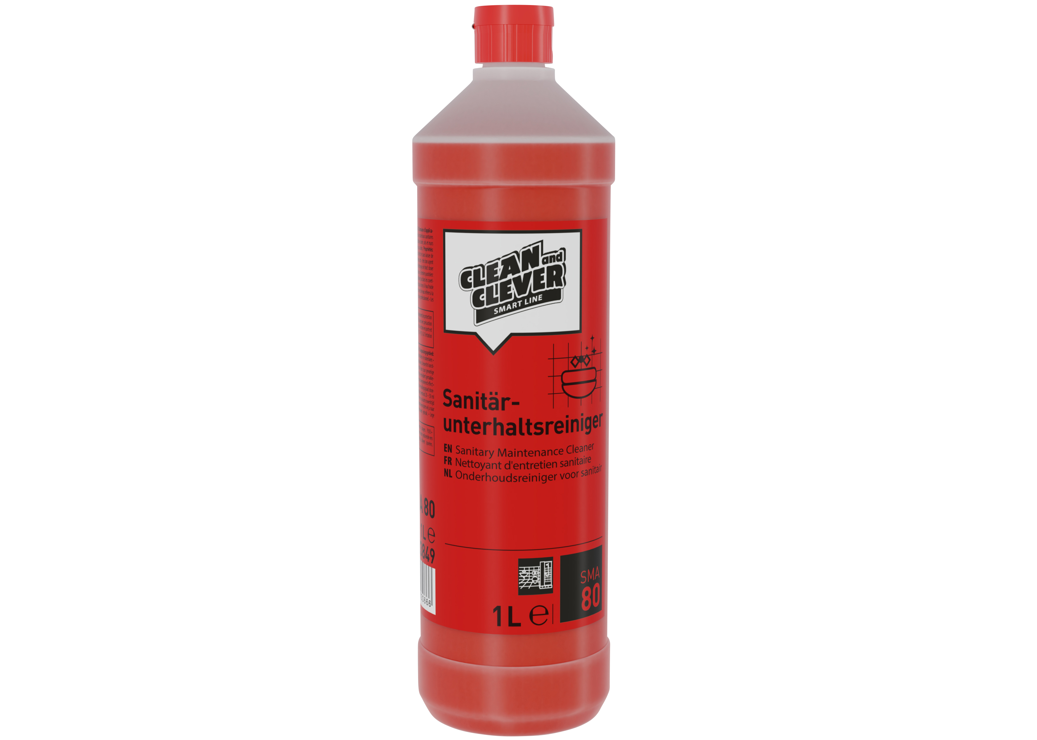 CLEAN and CLEVER SMART Sanitärunterhaltsreiniger SMA 80 - 1 Liter CLEAN and CLEVER SMART Sanitärunterhaltsreiniger SMA 80 - 1 Liter
