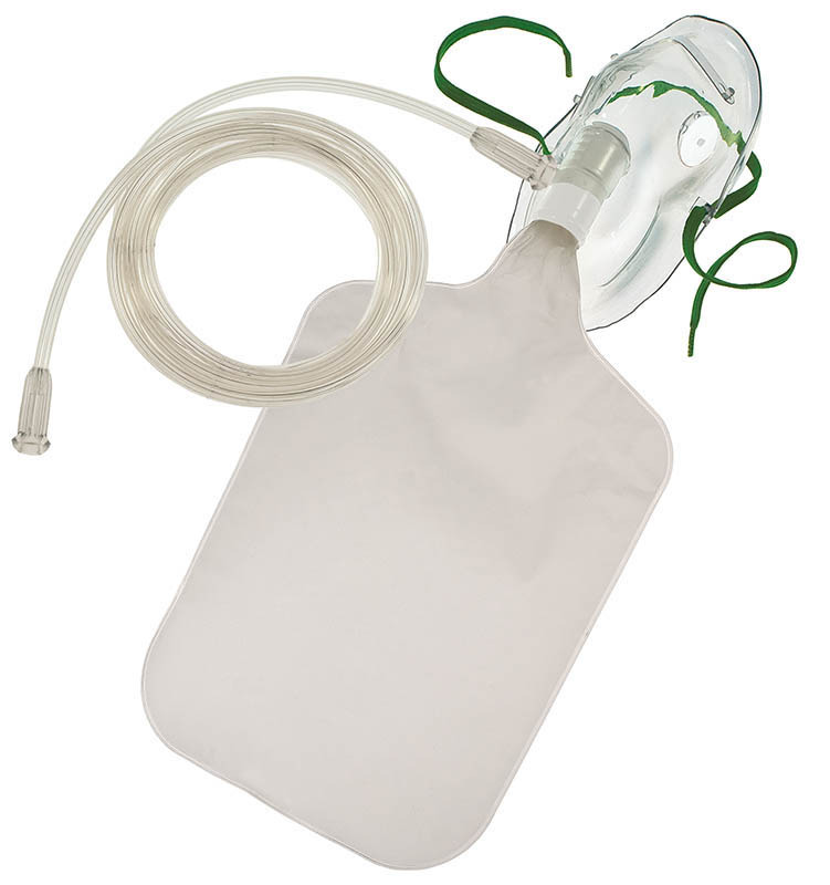 Sauerstoffmaske für Erwachsene für hohe Sauerstoffkonzentration