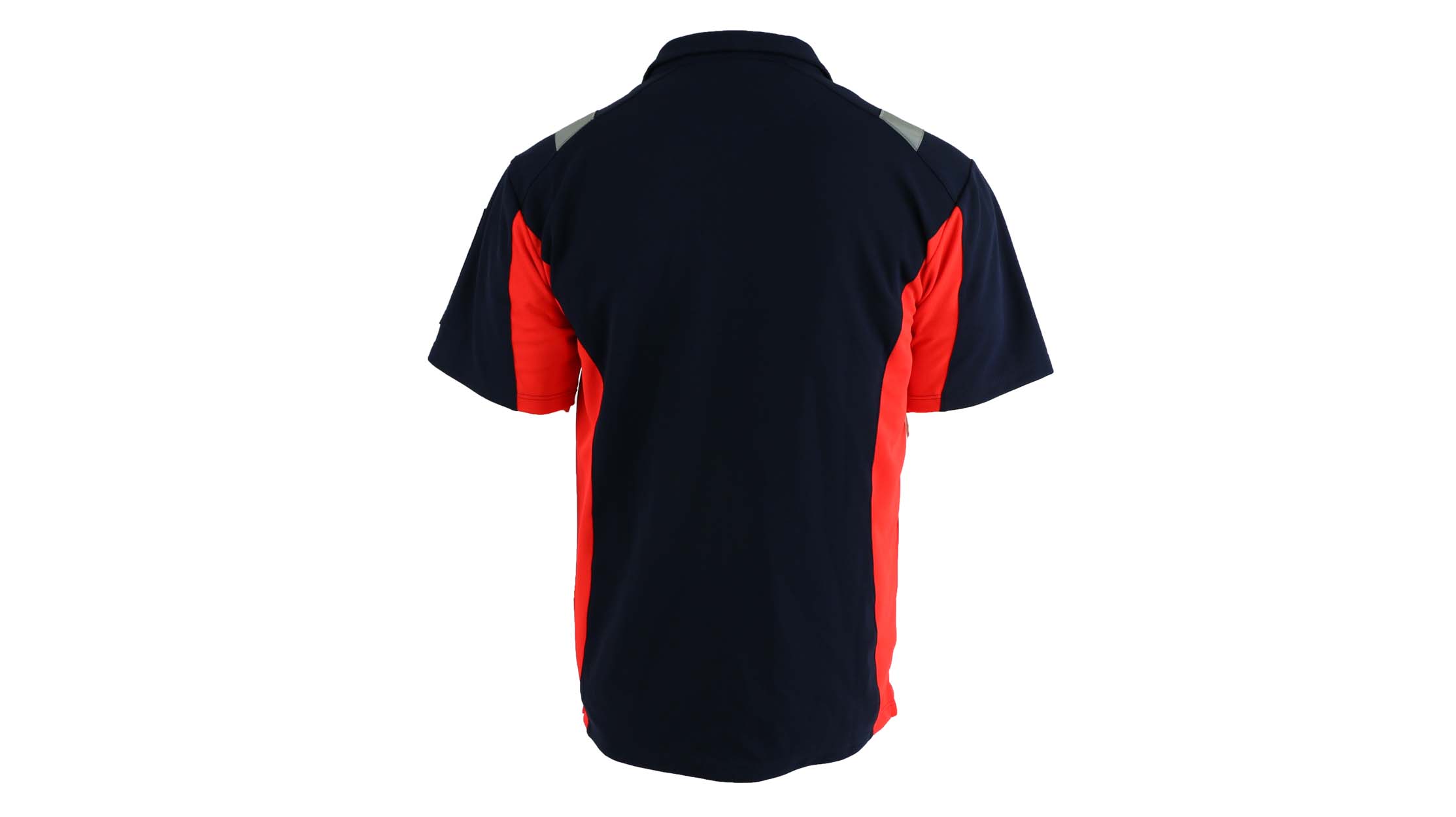 Poloshirt Dynamic in marineblau/neonrot