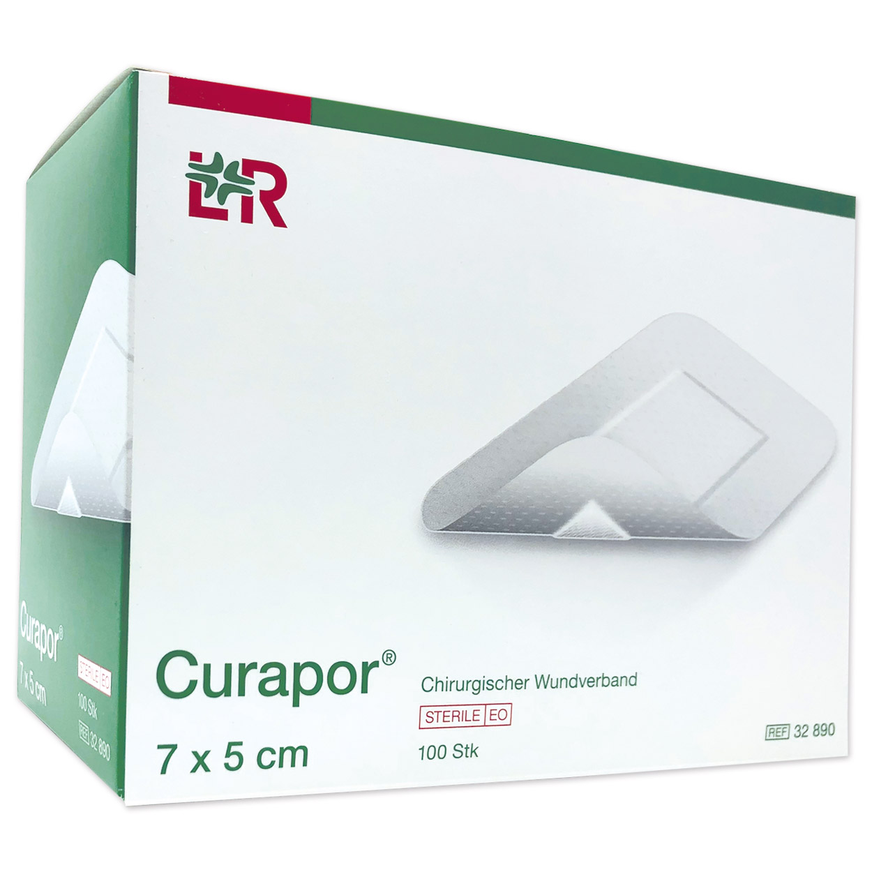 Curapor® Wundpflaster 7,5 x 5 cm cm steril - Packung à 100 Stück