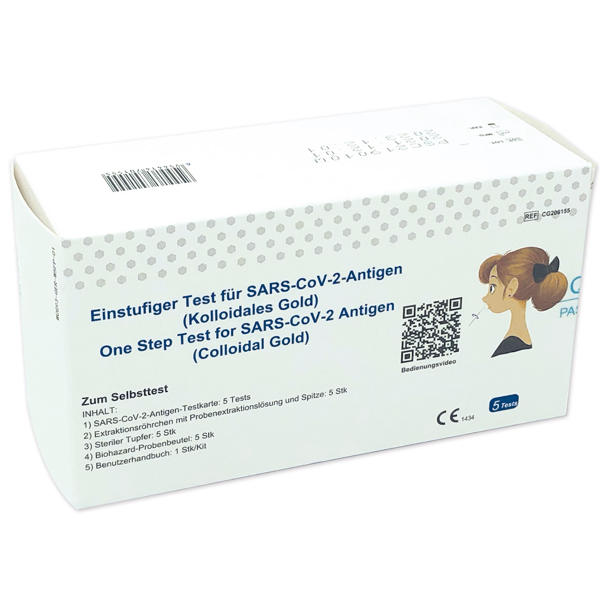 Getein Nasen-Abstrich-Test für Laien - Corona Antigen Schnelltest - Packung à 5 Stück Getein Nasen-Abstrich-Test für Laien - Corona Antigen Schnelltest - Packung à 5 Stück