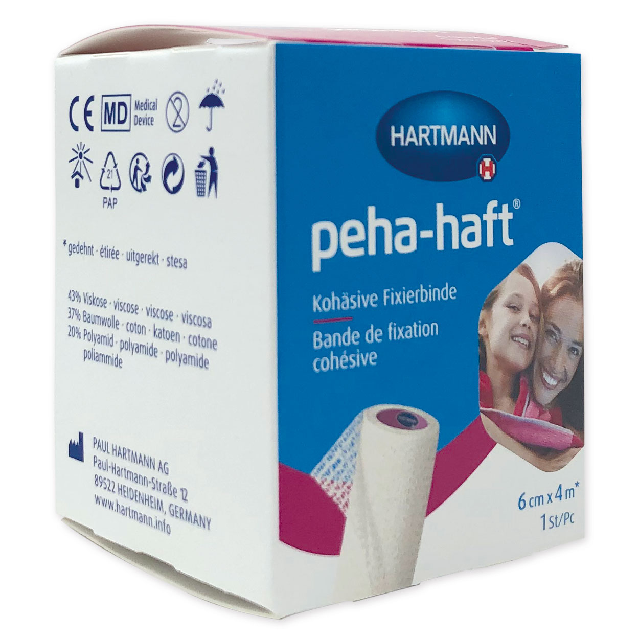 PEHA-HAFT Fixierbinde latexfrei 6 cm x 4 m OTC