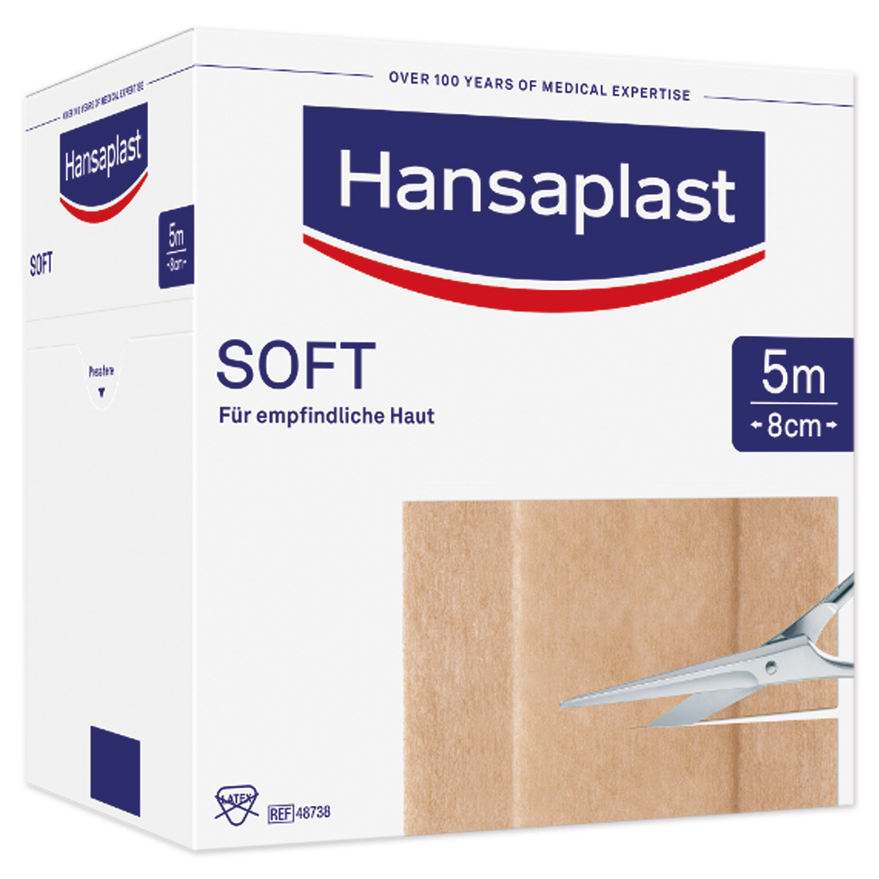 Hansaplast Soft Wundpflaster 5 m x 8 cm