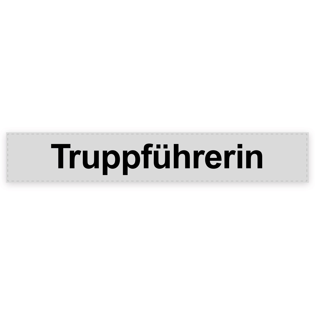 Rückenschild Truppführerin, silber
