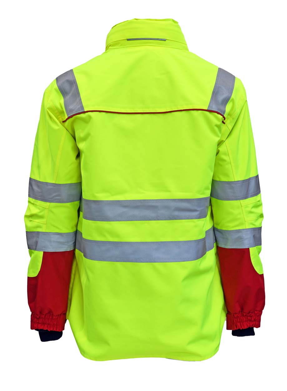 Einsatzjacke Dynamic Midi - Parker in neongelb/rot Einsatzjacke Dynamic Midi - Parker in neongelb/rot