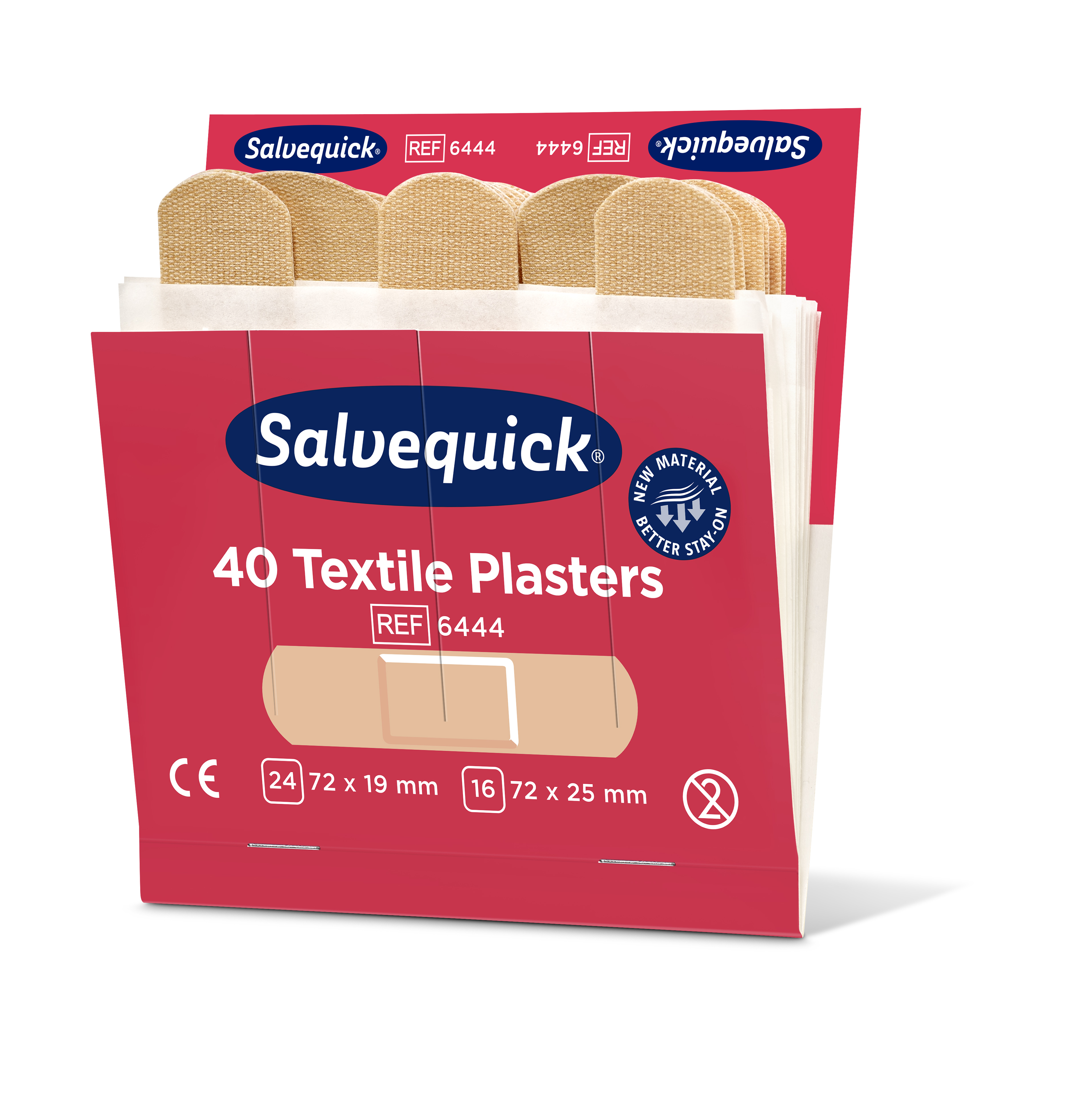 CEDERROTH Salvequick Textilpflaster - Packung à 6 x 40 Pflaster