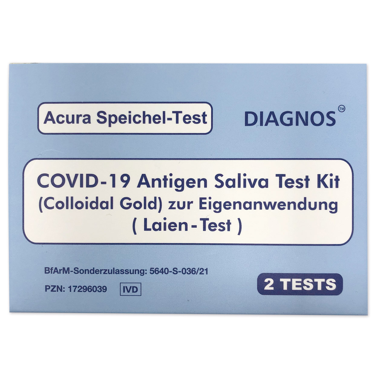 Acura Spucktest für Laien - Corona Antigen Schnelltest - Packung à 2 Stück Acura Spucktest für Laien - Corona Antigen Schnelltest - Packung à 2 Stück