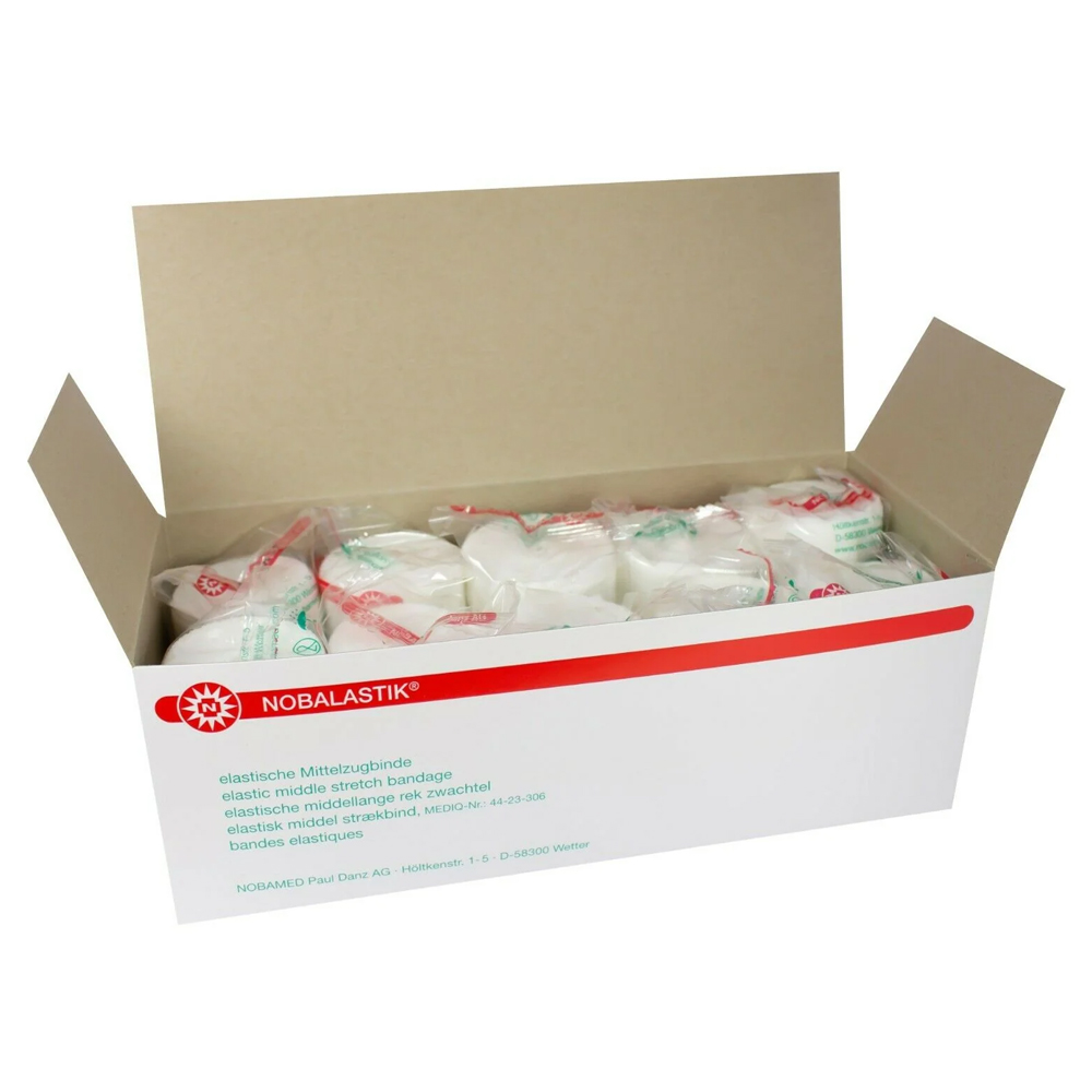Mittelzugbinde Nobalastik  in Folie 8 cm x 5 m - Packung à 10 Stück 