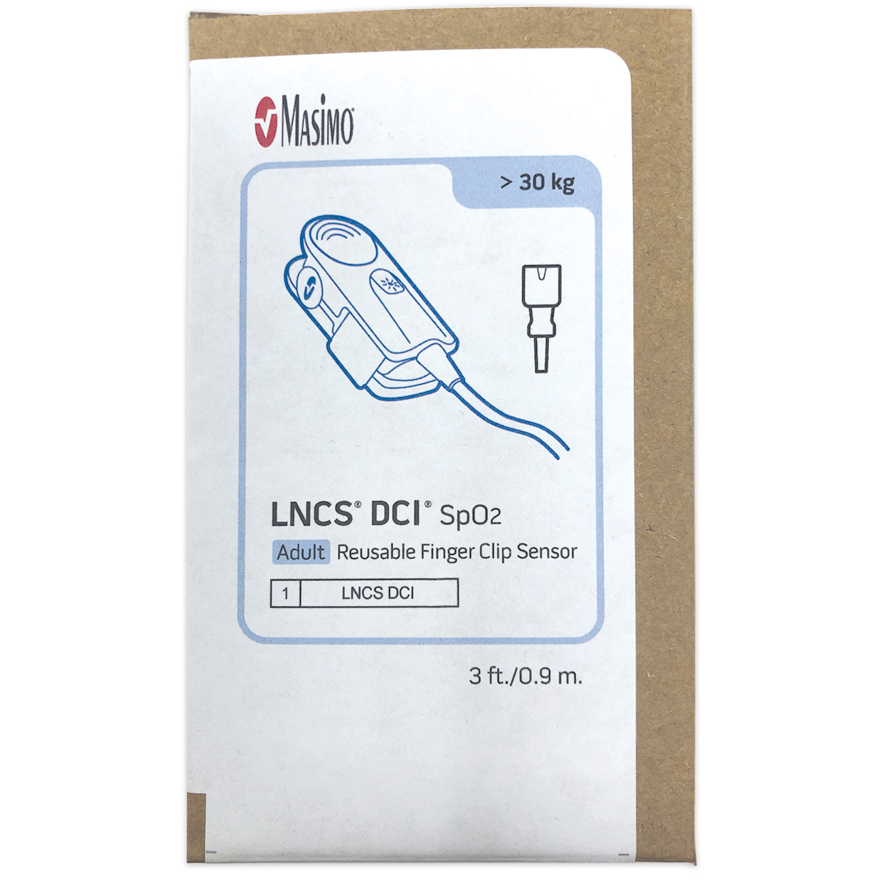 LNCS DC-I SpO²-Fingerclip-Sensor für Erwachsene (Mehrweg) ab 30 kg LNCS DC-I SpO²-Fingerclip-Sensor für Erwachsene (Mehrweg) ab 30 kg