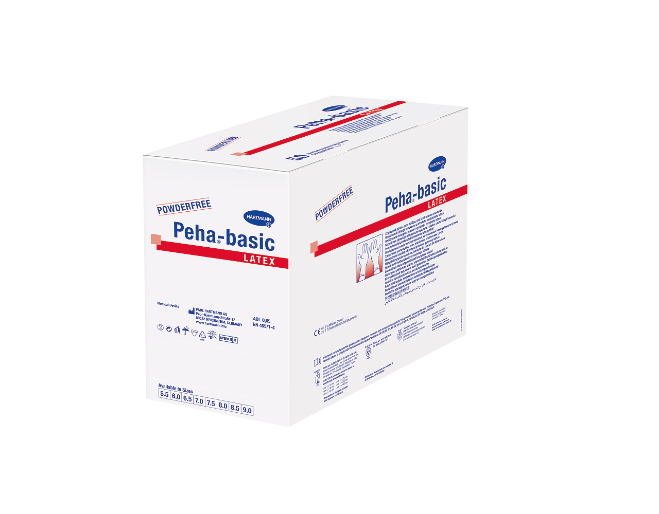 Peha-basic® Latex Einmal-OP-Handschuhe - Packung à 50 Paar