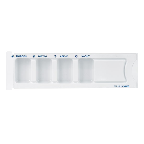 Medikamenten-Dispenser in weiß