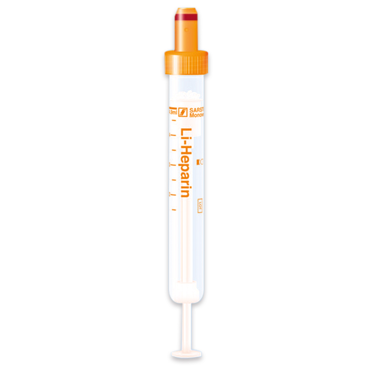 S-MONOVETTEN® Lithium-Heparin-Gel 4,9 ml, 90 x 13 mm - Packung à 50 Stück