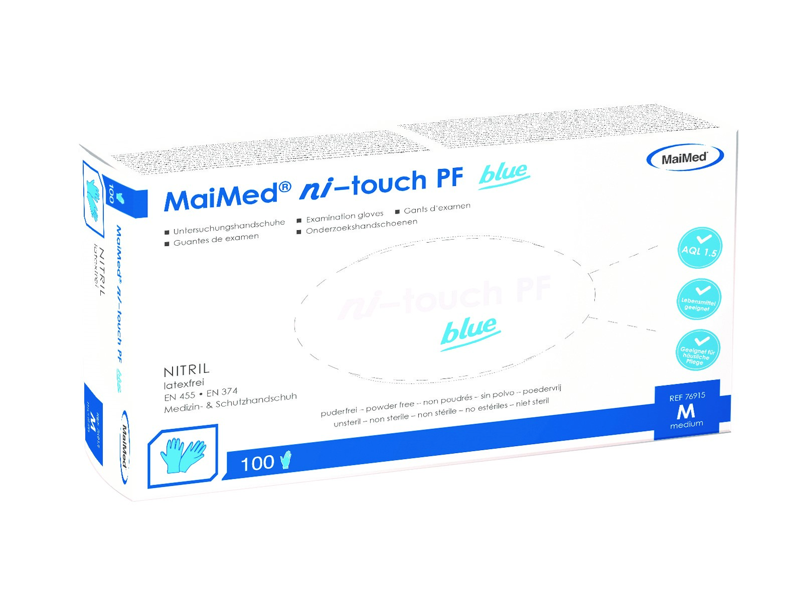 MaiMed® ni–touch PF Nitrilhandschuhe