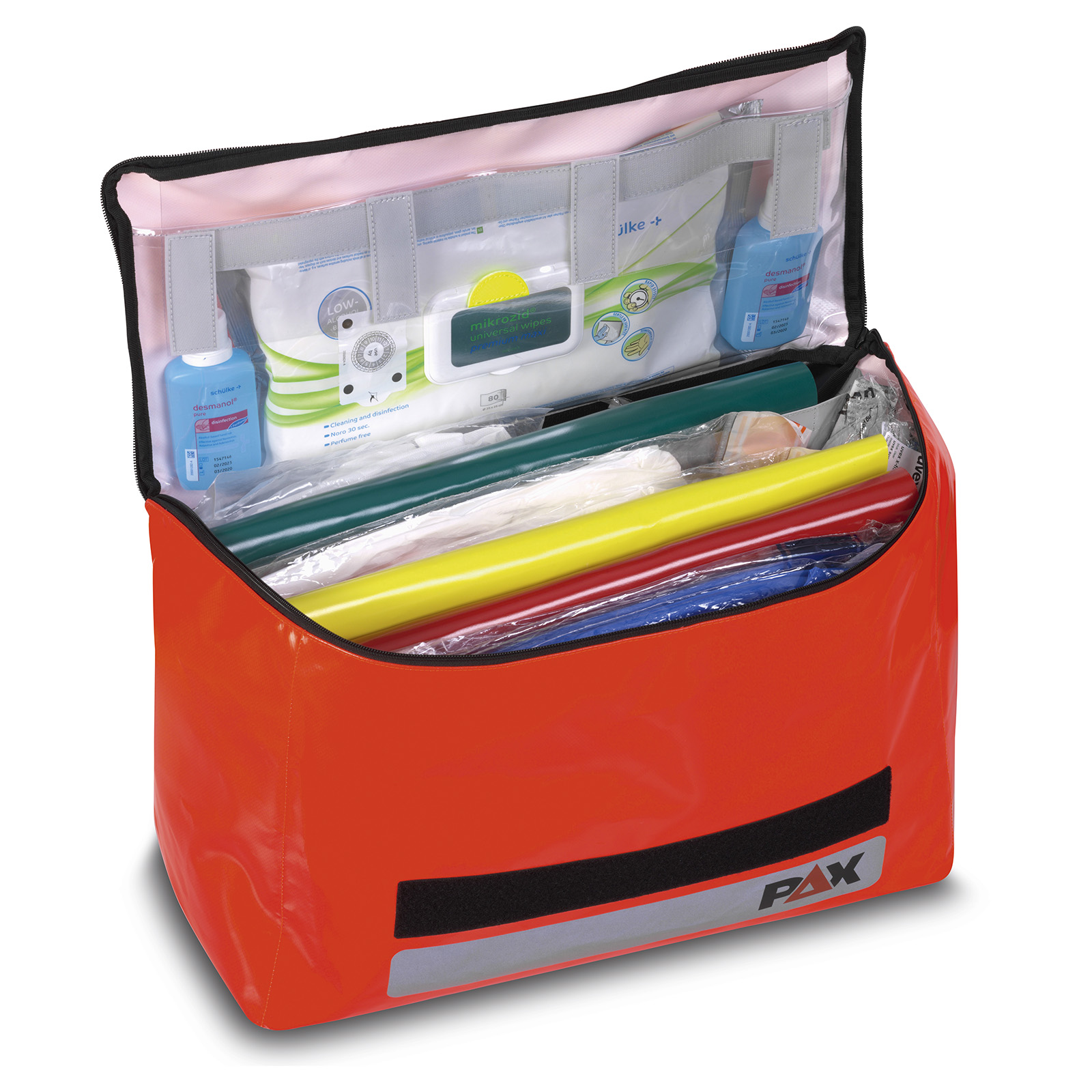 Infektionsschutztasche PAX-Plan in tagesleuchtorange Infektionsschutztasche PAX-Plan in tagesleuchtorange