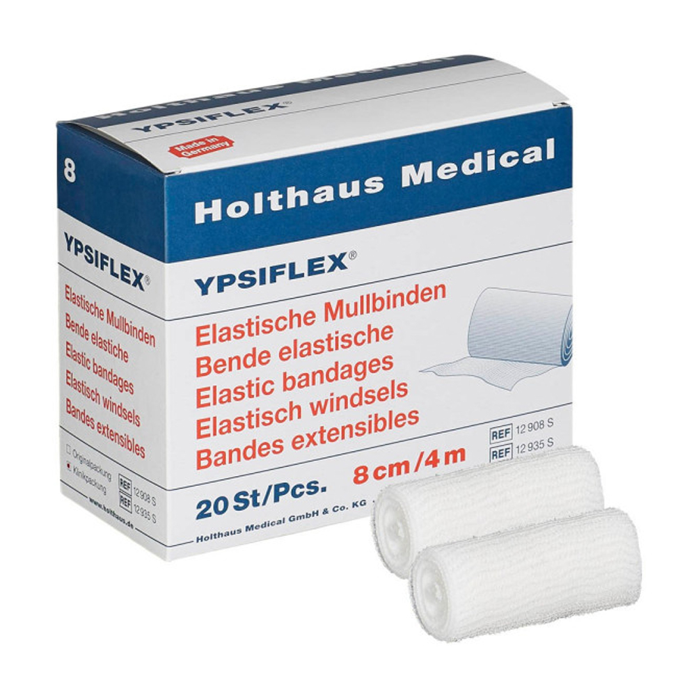 YPSIFLEX elast. Mullbinde 8cm x 4m, 20er Pack YPSIFLEX elast. Mullbinde 8cm x 4m, 20er Pack
