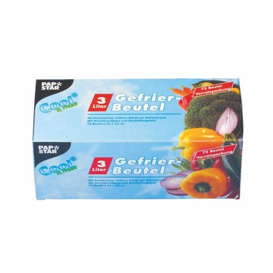 Papstar Gefrierbeutel, LLDPE - 75 Stück im Beutel Papstar Gefrierbeutel, LLDPE - 75 Stück im Beutel