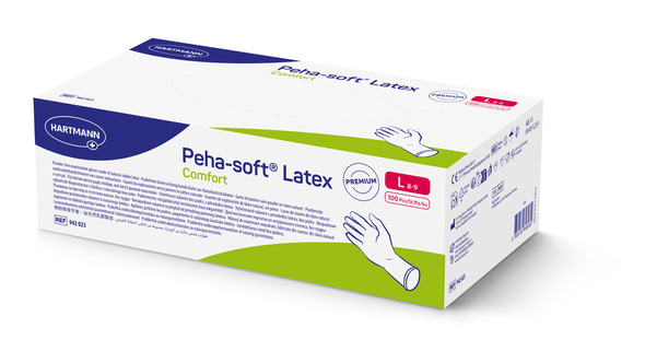 Latexhandschuhe Peha-soft® Latex Comfort Gr. L - Packung à 100 Stück