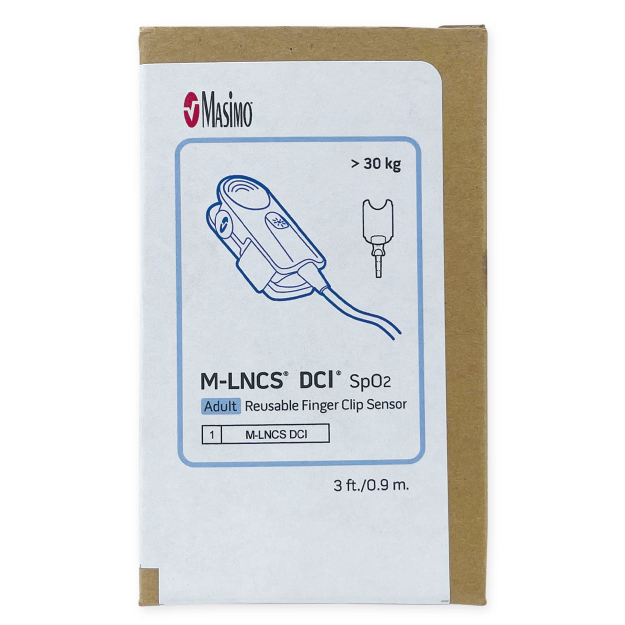Masimo SpO2-Fingersensor M-LNCS-DCI für Erwachsene >30 Kg Masimo SpO2-Fingersensor M-LNCS-DCI für Erwachsene >30 Kg
