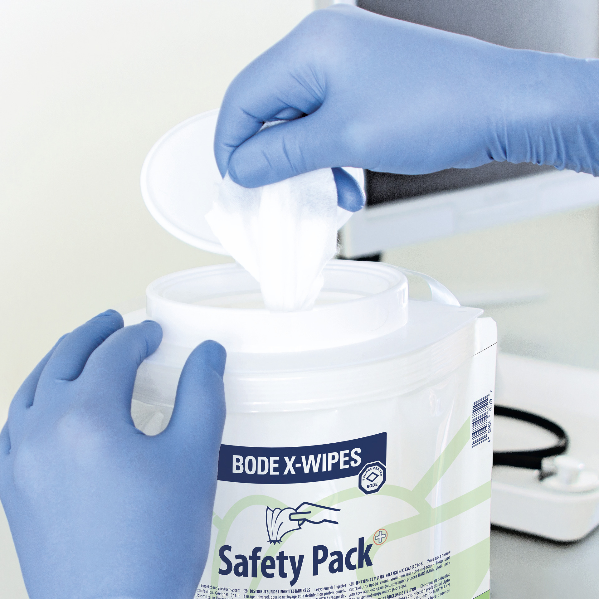 BODE X-Wipes Safety Pack, 90 Tücher im Standbodenbeutel