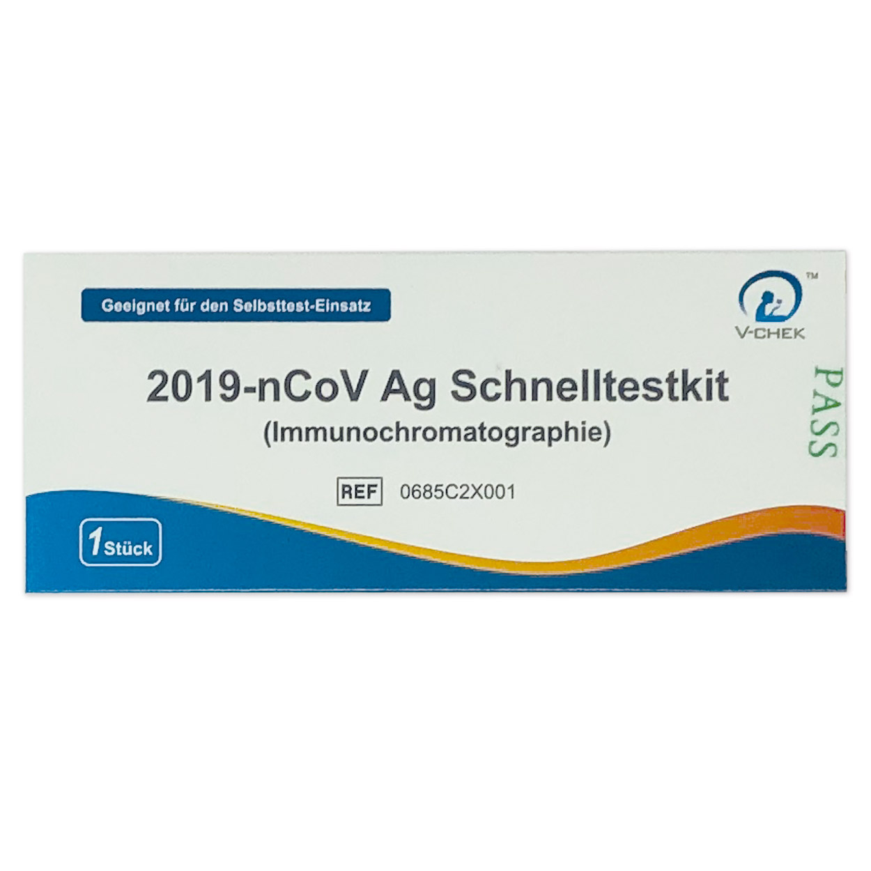 V-Check Nasen-Abstrich-Test für Laien - Corona Antigen-Schnelltest - Einzelpackung V-Check Nasen-Abstrich-Test für Laien - Corona Antigen-Schnelltest - Einzelpackung