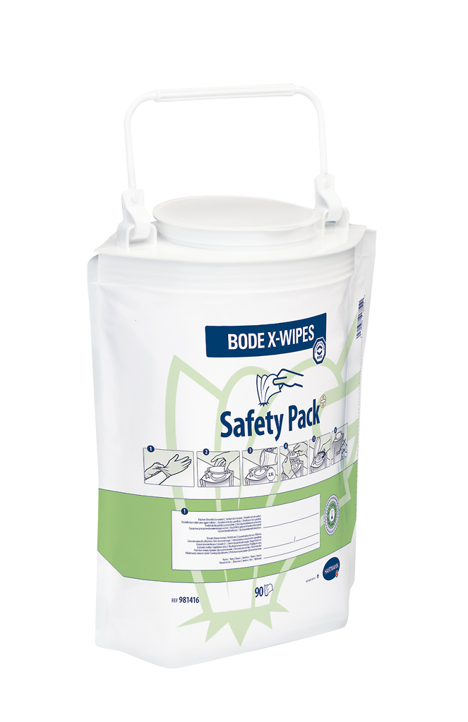 BODE X-Wipes Safety Pack, 90 Tücher im Standbodenbeutel