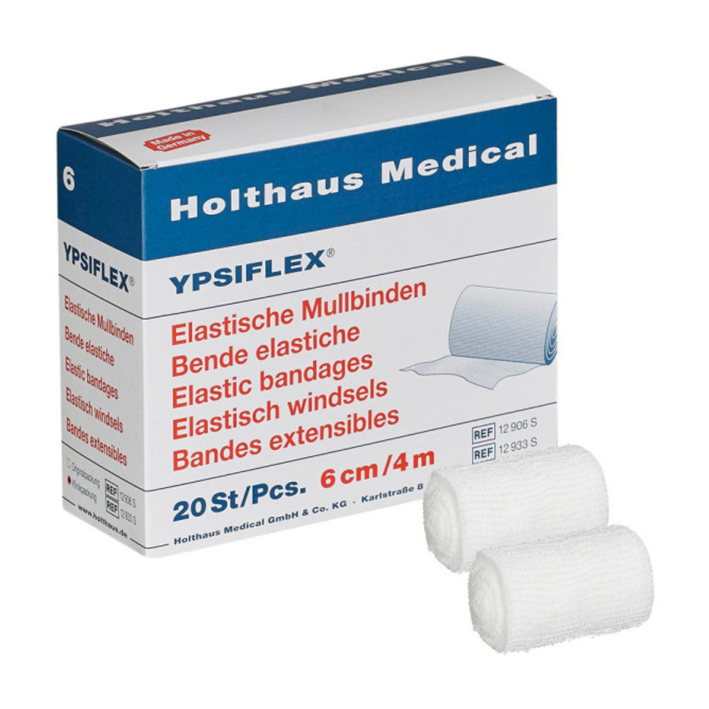 YPSIFLEX elast. Mullbinde 6cm x 4m, 20er Pack YPSIFLEX elast. Mullbinde 6cm x 4m, 20er Pack