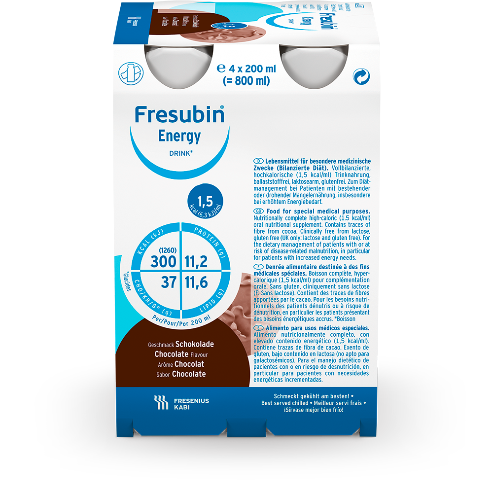 Fresubin Energy Drink Schokolade, Trinkflasche 24 x 200ml