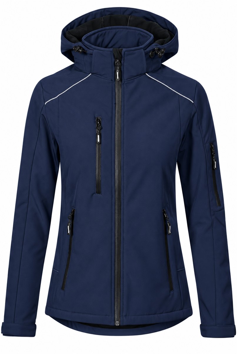 Damen Winter-Softshelljacke navy