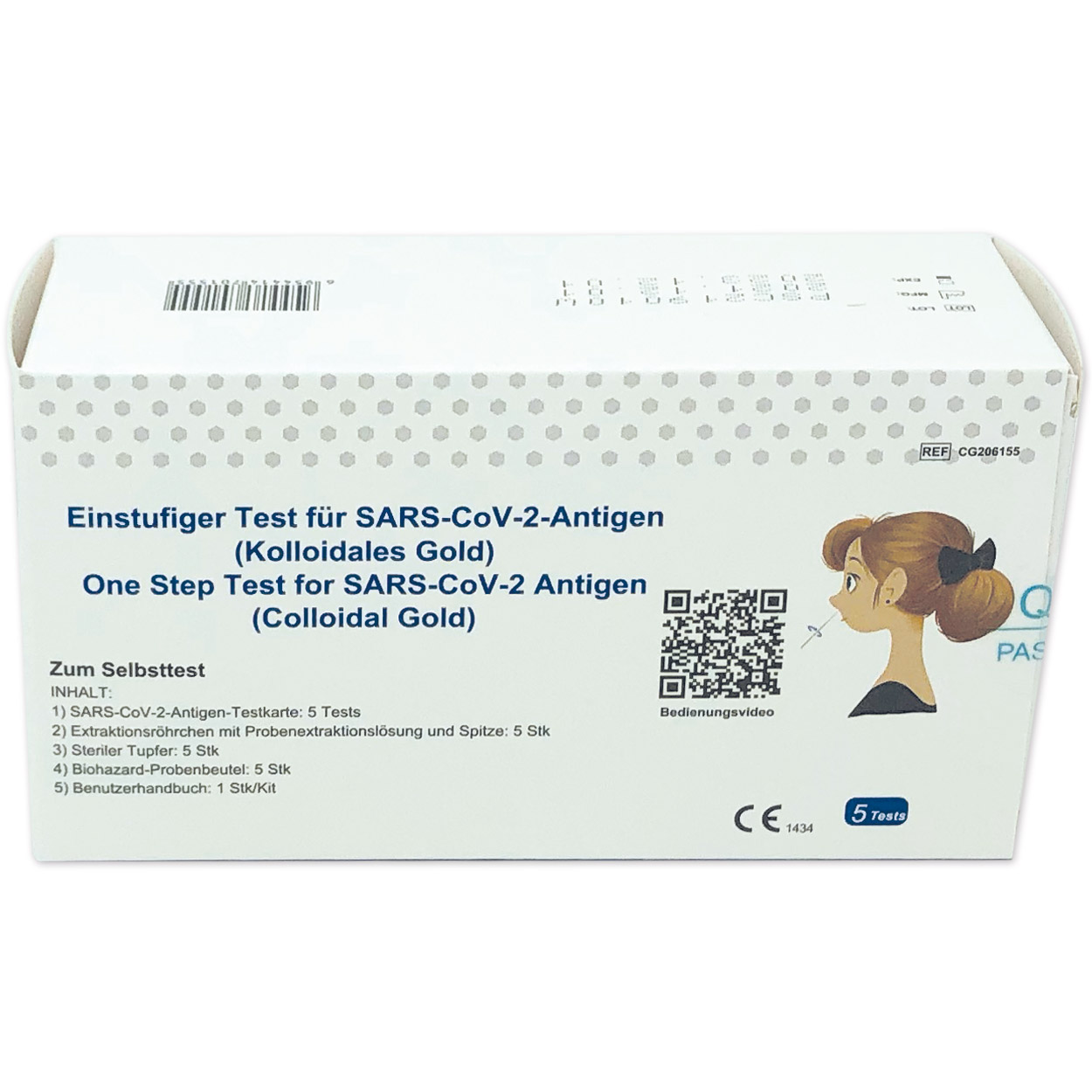 Getein Nasen-Abstrich-Test für Laien - Corona Antigen Schnelltest - Packung à 5 Stück Getein Nasen-Abstrich-Test für Laien - Corona Antigen Schnelltest - Packung à 5 Stück