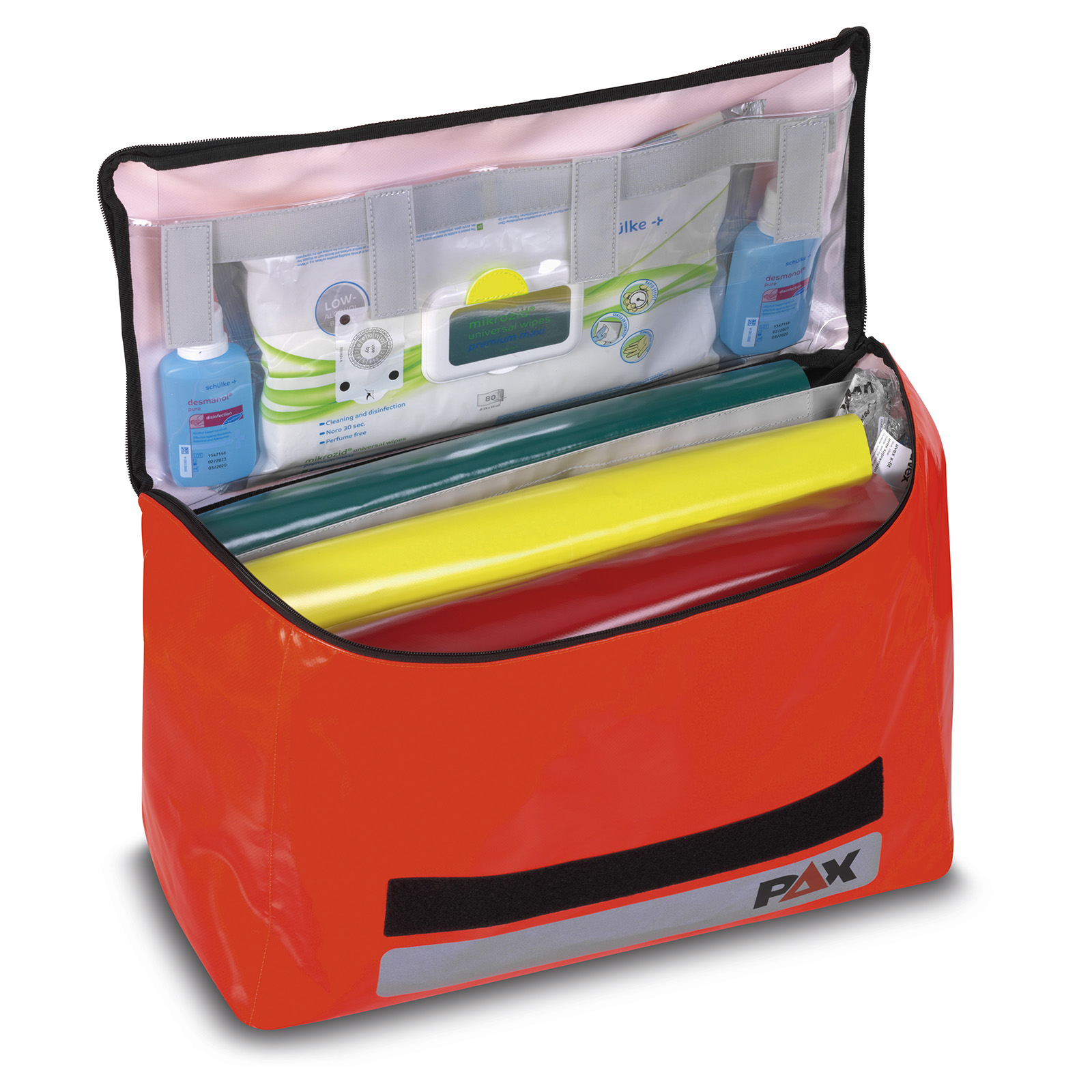 Infektionsschutztasche PAX-Plan in tagesleuchtorange Infektionsschutztasche PAX-Plan in tagesleuchtorange