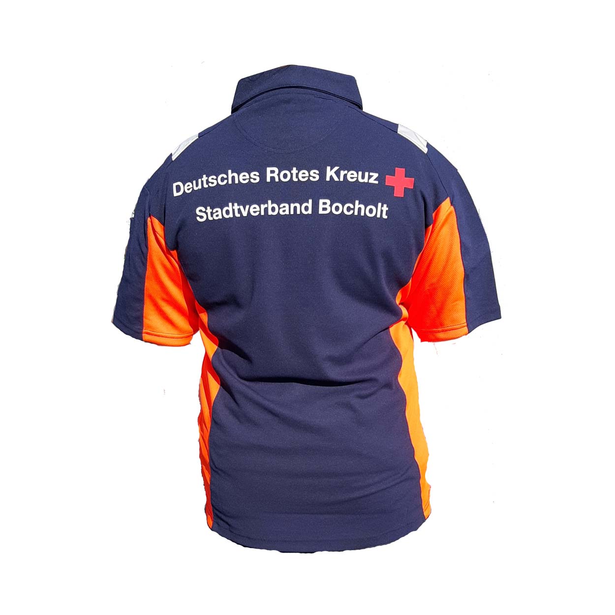 Poloshirt Dynamic in marineblau/neonrot Poloshirt Dynamic in marineblau/neonrot