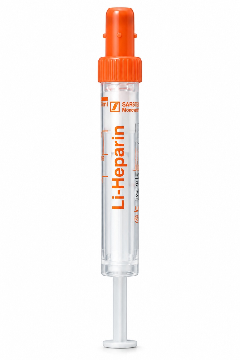 S-Monovetten®  2,7 ml Lithium-Heparin 66 x 11 mm - Packung à 50 Stück