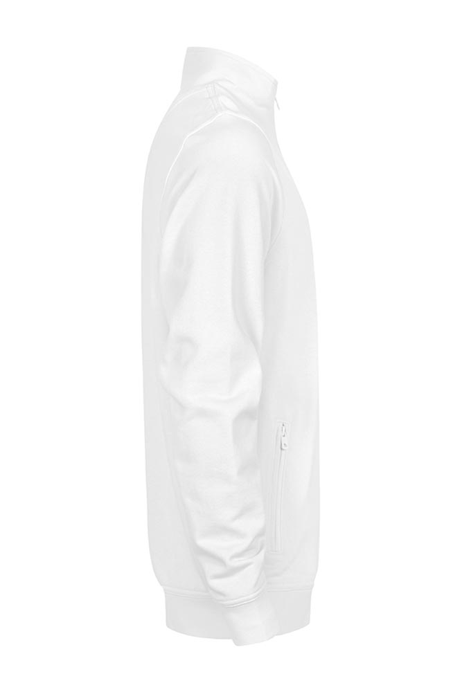Sweat-Jacke weiß mit DRK Kompaktlogo Sweat-Jacke weiß mit DRK Kompaktlogo