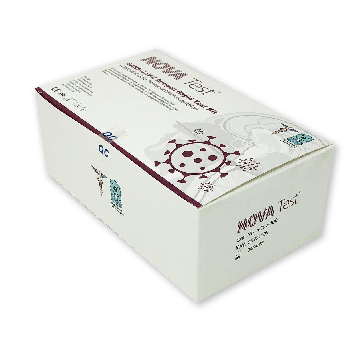 NOVA Test® Rachen u. Nasen Abstrich (Colloidal Gold) - Corona Antigen-Schnelltest - Packung á 20 Stück NOVA Test® Rachen u. Nasen Abstrich (Colloidal Gold) - Corona Antigen-Schnelltest - Packung á 20 Stück
